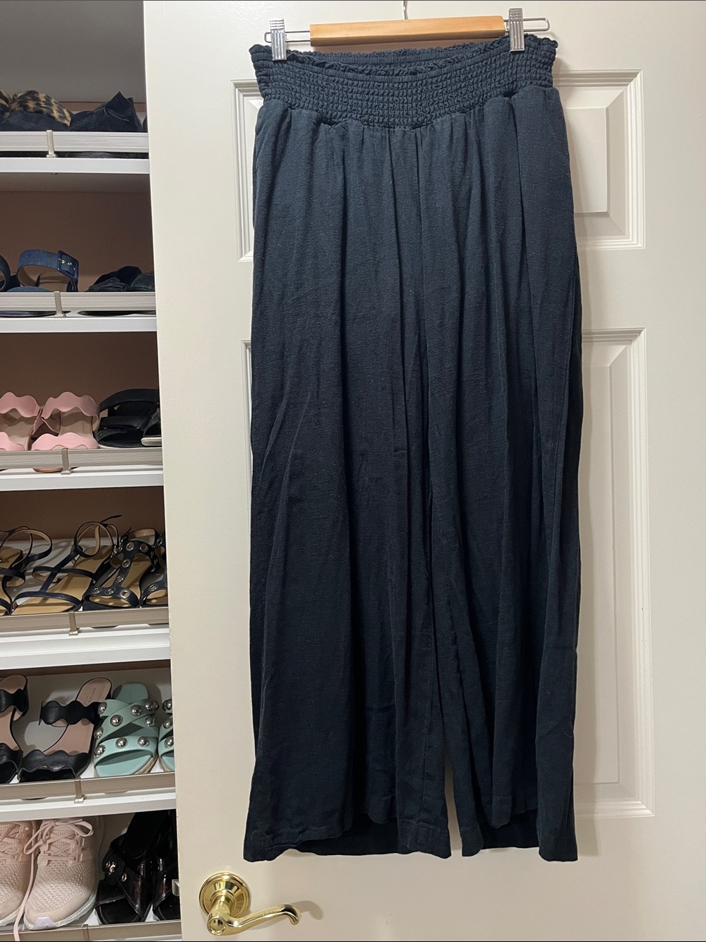 Motherhood Maternity Black Wide Leg Maternity Pants